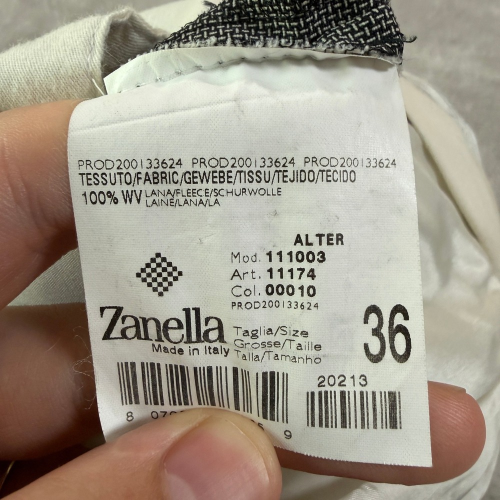 Zanella Alter Mens 36x30 Gray Wool Pleated Dress Pants Made in Italy Classic EUC - Picture 6 of 11